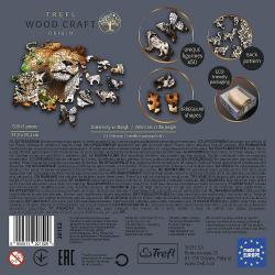 Trefl Trefl Drevené puzzle 501 - Divoké mačky v džungli