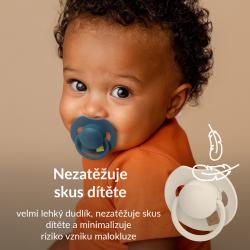 LOVI Cumlík silikónový dynamický Prime 6-18m 2ks Coconut/Ivory
