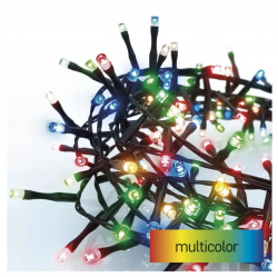 Emos Vianočná reťaz klaster 300 LED, 6m, časovač, multicolor