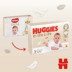 2x HUGGIES® Extra Care plienky jednorazové 3 (6-10 kg) 144 ks