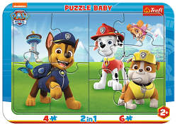 Trefl Trefl Baby puzzle s rámčekom - Paw Patrol