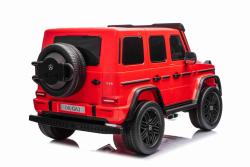 BENEO Mercedes-Benz G63 AMG 4x42 Dvojmiestne 12V, červené, MP3 Prehrávač s USB/AUX vstupom, Pohon 4x