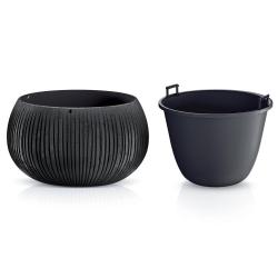 Beton bowl čierny 18xv13,6cm
