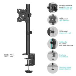 Onkron D101E stolný držiak na monitor pre 13 až 34" čierny, max 8kg