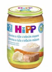 HiPP BIO Zelenina s ryžou a teľacím mäsom 220 g