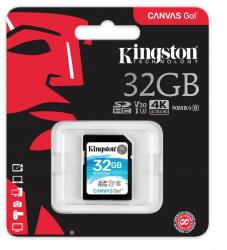 Kingston Canvas Go SDHC 32GB class 10 UHS-I U3 V30 (r90MB,w45MB)