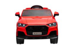 BENEO Audi Q7 červené, Jednomiestne, Nezávisle odpruženie, 12V batéria, Diaľkové ovládanie, 2 x 35W 