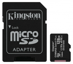 Kingston Canvas Select Plus MicroSDXC 128GB Class 10 (r100MB,w10MB)