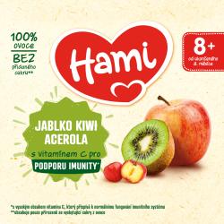 HAMI Príkrm ovocný 100% ovocie jablko kivi acerola 400g