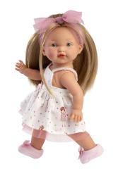 Llorens Llorens 28038 VALERIA - realistická bábika s celovinylovým telom - 28 cm
