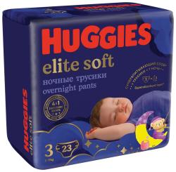 HUGGIES® Elite Soft Pants OVN Nohavičky plienkové jednorazové 3 (6-11 kg) 23 ks