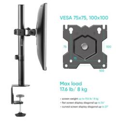 Onkron D101E stolný držiak na monitor pre 13 až 34" čierny, max 8kg
