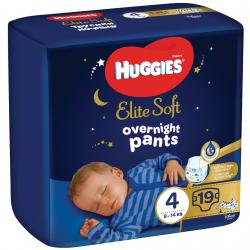 4x HUGGIES® Elite Soft Pants OVN Nohavičky plienkové jednorazové 4 (9-14 kg) 19 ks