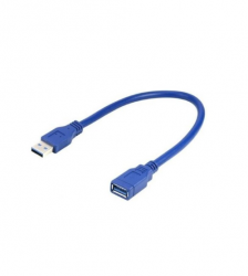 Gembird USB predlžovací kábel 15cm modrý