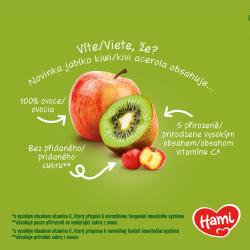 HAMI Príkrm ovocný 100% ovocie jablko kivi acerola 400g