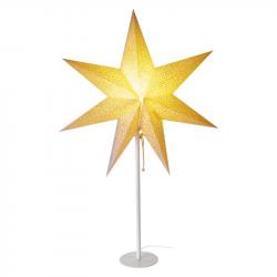 Emos LED hviezda papierová so stojanom, zlatá, 45cm, vnútorná