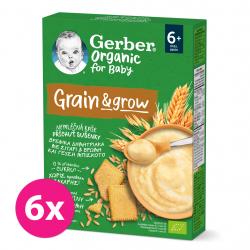 6x GERBER Organic Kaša nemliečna s príchuťou sušienky 200 g?