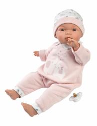 Llorens Llorens 13848 JOELLE - realistická bábika bábätko s mäkkým látkovým telom - 38 cm