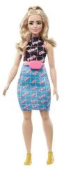 Mattel Mattel Barbie modelka – Čierno-modré šaty s ľadvinkou