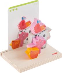 Haba Haba Drevená hra na priestorové usporiadanie Na farme s predlohami od 1,5 roka