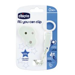 CHICCO Klip na cumlík All you can clip - cloud