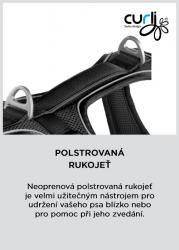 CURLI Postroj pre psov s magnetom Belka Comfort Black M, 20-30 kg