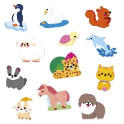 Janod Janod Stickers Veľké samolepky Zvieratká 50 ks od 18 mesiacov