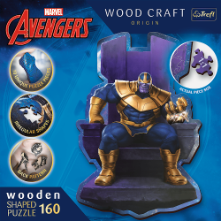 Trefl Trefl Drevené puzzle 160 dielikov - Thanos na tróne / Disney Marvel Heroes