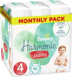 PAMPERS Harmonie Pants Nohavičky plienkové jednorazové 4 (9-15 kg) 96 ks