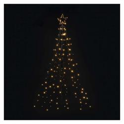 Emos LED vianočný strom kovový 180cm, vonkajší aj vnútorný, teplá biela, časovač