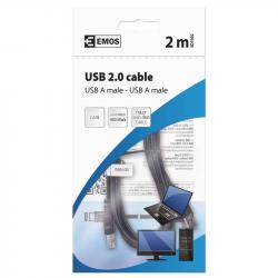 Emos USB kábel 2.0 A/M - A/M 2m