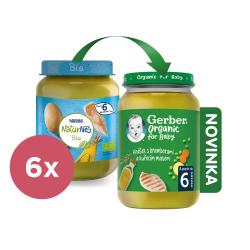 6x GERBER Organic detský príkrm hrášok so zemiakmi a kuracím mäsom 190 g?