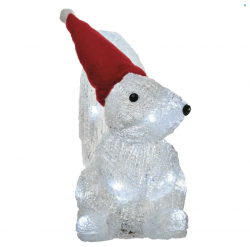 Emos Vianočná dekorácia LED veverička s časovačom 16LED