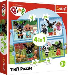 Trefl Trefl Puzzle 4v1 - Šťastný Bing / Acamar Films Bing