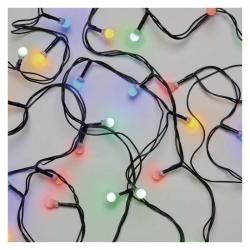 Emos LED vianočná cherry reťaz – guličky 8m multicolor, programy