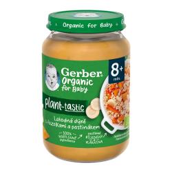 6x GERBER Organic 100% rastlinný príkrm lahodná tekvica s fazuľkami a paštrnákom 190 g