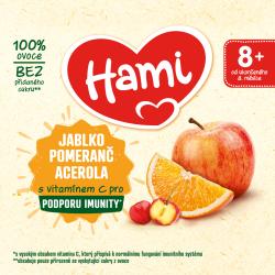 HAMI Príkrm ovocný 100% ovocie jablko pomaranč acerola 400g