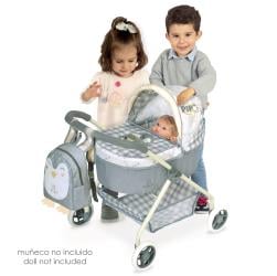 DeCuevas DeCuevas 86047 Môj prvý kočík pre bábiky s batôžkom a doplnkami PIPO 2022 - 56 cm