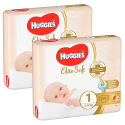 2x HUGGIES® Extra Care plienky jednorazové 1 (2-5 kg) 168 ks