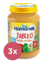 3x HAMÁNEK s Jablkami nesladený DIA 180 g