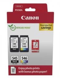 Canon PG-545 / CL-546 + 50ks fotopapier 10x15cm GP-501