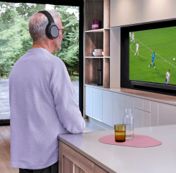 Hama Over-Ear televízne slúchadlá 2,4 GHz stanica + Bluetooth