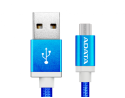 ADATA pletený micro USB kábel 1m modrý