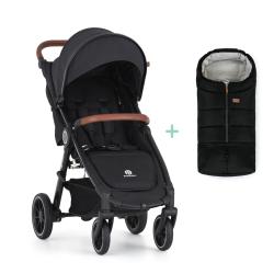 PETITE&MARS Kočík športový Street2 RWS Oak Perfect Black  + PETITE&MARS fusak Jibot ZADARMO