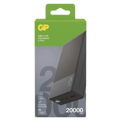 GP M2+ Series USB-C 20000mAh, šedý 22.5W