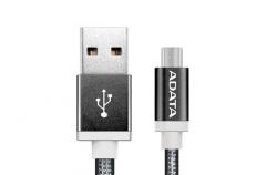 ADATA pletený micro USB kábel 1m čierny