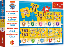 Trefl Trefl Vzdelávacie puzzle 20 - Čísla Paw Patrol
