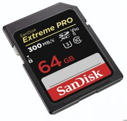 SanDisk Extreme Pro SDXC 64GB Class 10 UHS-II (r300MB,w260MB)