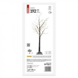 Emos LED svietiaci stromček, 120 cm, vonkajší aj vnútorný, teplá biela