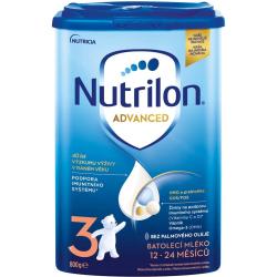 3x NUTRILON 3 Batoľacie mlieko 800 g, 12+